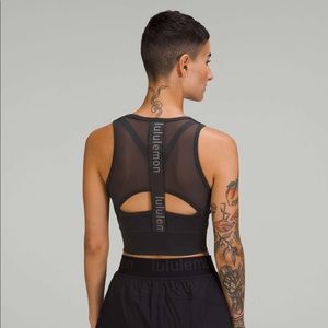 Lululemon Mesh-Back Training Cropped Tank Top